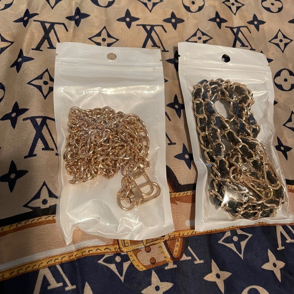 Gold and Black Chain Accessories